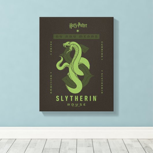 SLYTHERIN™ huis op welke manier dan ook Canvas Afdruk (Insitu (Houten vloer))