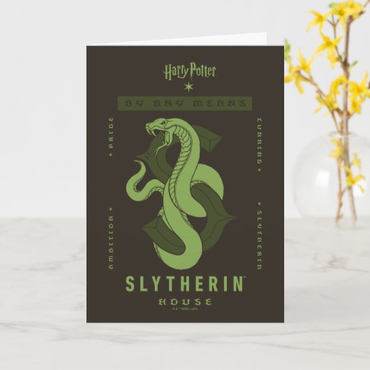 SLYTHERIN™ huis op welke manier dan ook Kaart (Gele Bloem)