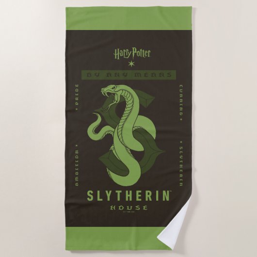 SLYTHERIN™ huis op welke manier dan ook Strandlaken (Voorkant)