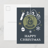 SLYTHERIN™ Kerstbal Graphic Feestdagenkaart (Voorkant / Achterkant)