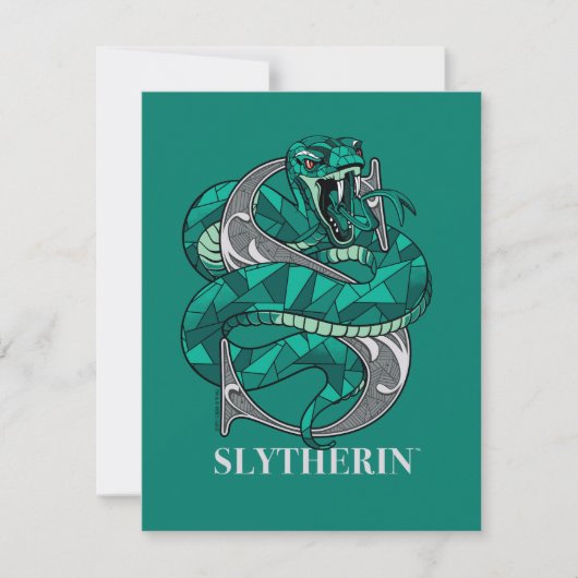 SLYTHERIN™ Kruisgepatroon Embleem Notitiekaartje (Voorkant)