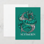 SLYTHERIN™ Kruisgepatroon Embleem Notitiekaartje (Voorkant / Achterkant)