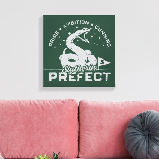 SLYTHERIN™ Prefect-badge Canvas Afdruk (Insitu (Woonkamer))