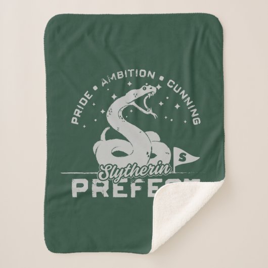 SLYTHERIN™ Prefect-badge Sherpa Deken (Voorkant)