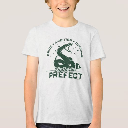 SLYTHERIN™ Prefect-badge Tri-Blend Shirt (Voorkant)