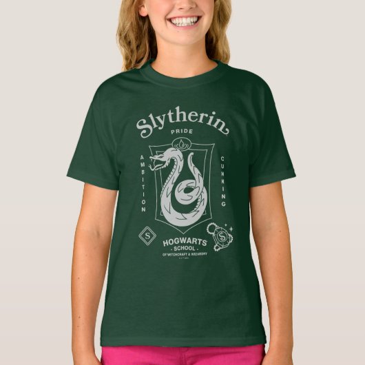 SLYTHERIN™ Pride Ambition Cunning Crest T-shirt (Voorkant)