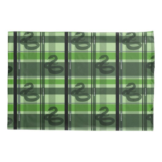 SLYTHERIN™ Tartan Patroon Kussensloop (Achterkant)