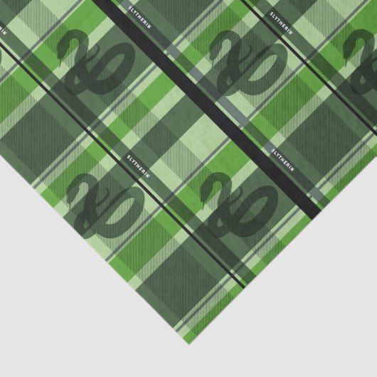 SLYTHERIN™ Tartan Plaid Pattern Tissuepapier (Detail)