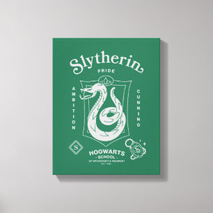SLYTHERIN™ Trots Ambitie Sluwheid Wapen Canvas Afdruk