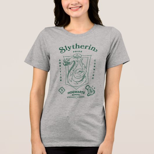 SLYTHERIN™ Trots Ambities Listigheid Wapen Tri-Blend Shirt (Voorkant)