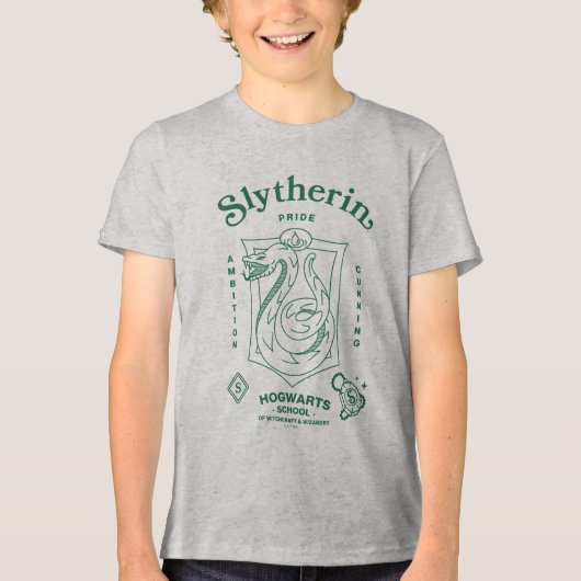 SLYTHERIN™ Trots Ambities Listigheid Wapen Tri-Blend Shirt (Voorkant)