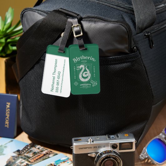SLYTHERIN™ Trots Ambities Sluwheid Wapen Bagagelabel (Voorkant /achterkant)
