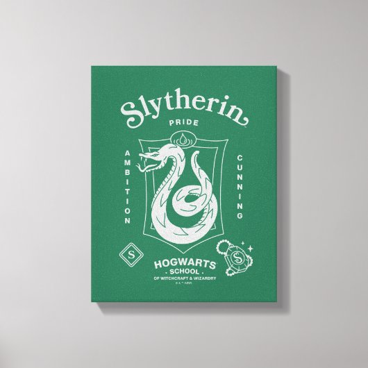 SLYTHERIN™ Trots Ambities Sluwheid Wapen Canvas Afdruk (Voorkant)