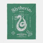 SLYTHERIN™ Trots Ambities Sluwheid Wapen Fleece Deken (Voorkant)