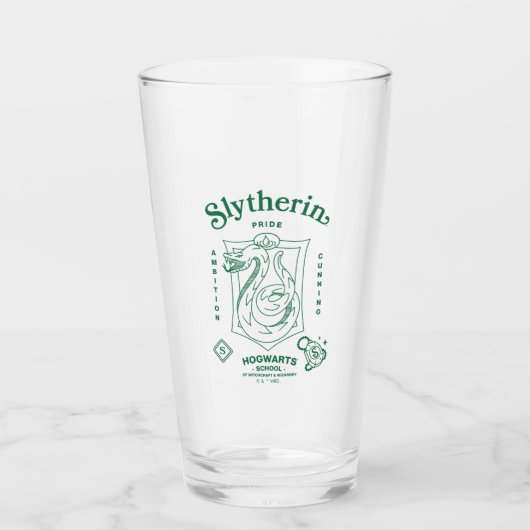 SLYTHERIN™ Trots Ambities Sluwheid Wapen Glas (Voorkant)