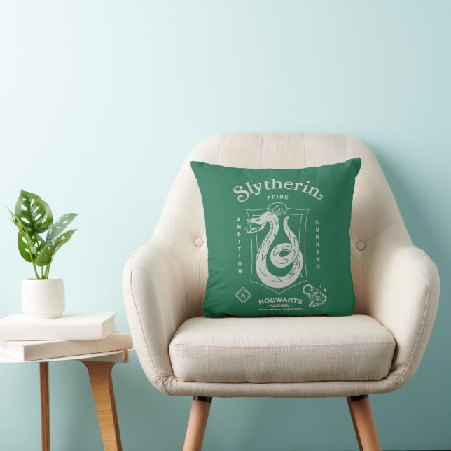 SLYTHERIN™ Trots Ambities Sluwheid Wapen Kussen (Stoel)