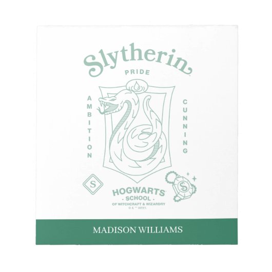 SLYTHERIN™ Trots Ambities Sluwheid Wapen Notitieblok (Voorkant)