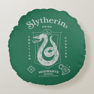 SLYTHERIN™ Trots Ambities Sluwheid Wapen Rond Kussen