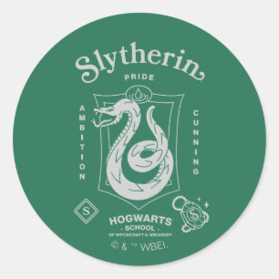 SLYTHERIN™ Trots Ambities Sluwheid Wapen Ronde Sticker