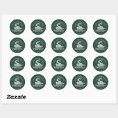 Slytherin™ Voorzittersbadge Ronde Sticker (Vel)