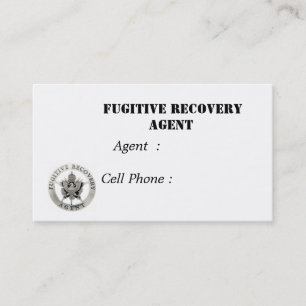 sm.badge, Fugitive Recovery Agent, Agent: Ce... Visitekaartje