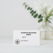 sm.badge, Fugitive Recovery Agent, Agent: Ce... Visitekaartje (Staand voorkant)