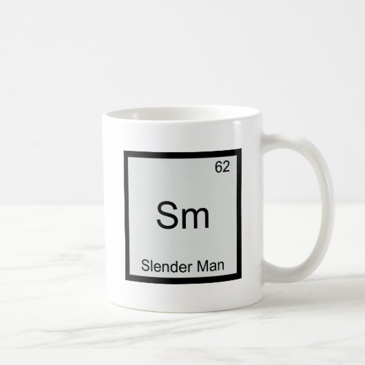 Sm - Dunne Man Grappig Chemie Elementsymbool Koffiemok (Rechts)