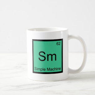 Sm - Eenvoudige Machine Chemie Elementsymbool T-sh Koffiemok