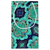 SM Gift Bag Azurite/Malachiet Geode Klein Cadeauzakje (Achterkant)