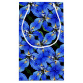 SM Gift Bag Blauwe Iris Klein Cadeauzakje (Achterkant)
