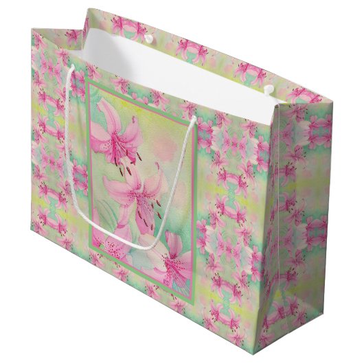 SM Gift Bag Elk Antlers Groot Cadeauzakje (Voorkant Gekanteld)