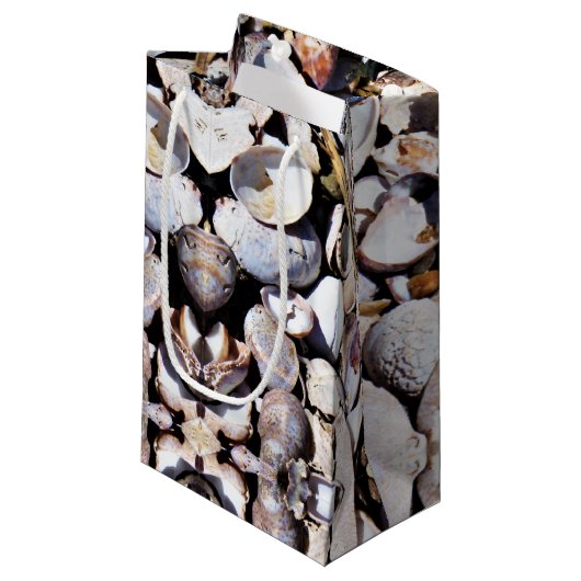 SM Gift Bag Zeeschelpen Klein Cadeauzakje (Voorkant Gekanteld)