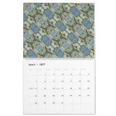 Sm, Med, LG Calendar - Digital Flowers Kalender (Mar 2027)