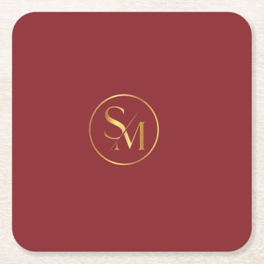 SM Minimaal Modern Ontwerp Kartonnen Onderzetters (Voorkant)