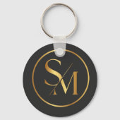 SM Minimaal Modern Ontwerp Sleutelhanger (Voorkant)