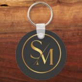SM Minimaal Modern Ontwerp Sleutelhanger (Voorkant)