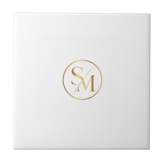 SM Minimaal Modern Ontwerp Tegeltje (Voorkant)