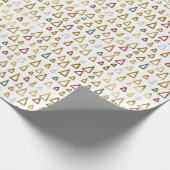 Sm Minimalist Geometric Christmas Tree Cadeaupapier (Hoek)