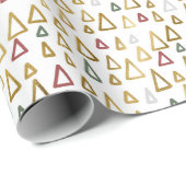 Sm Minimalist Geometric Christmas Tree Cadeaupapier (Rol Hoek)