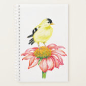 SM Planner Goldfinch op Coneflower (Voorkant)