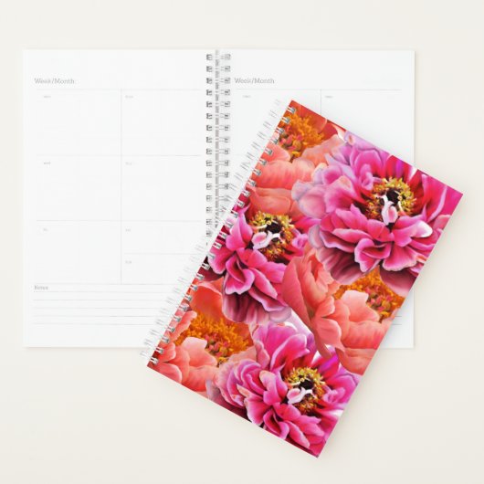 SM Planner Roze/Koraal Pioenrozen (Display)