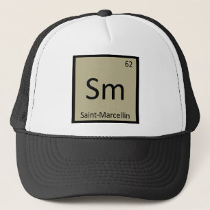Sm - Saint-Marcellin Kaas Chemie Symbool Trucker Pet