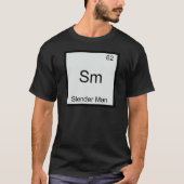 Sm - Slender Man Funny Chemistry Element Symbol T-shirt (Voorkant)