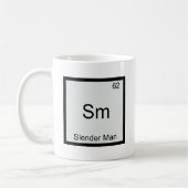 Sm - Slender Man Meme Chemistry Periodic Table Koffiemok (Links)