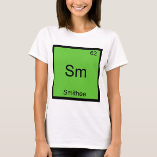 Sm - Smithee Grappig Chemie Element Symbool T-shir T-shirt