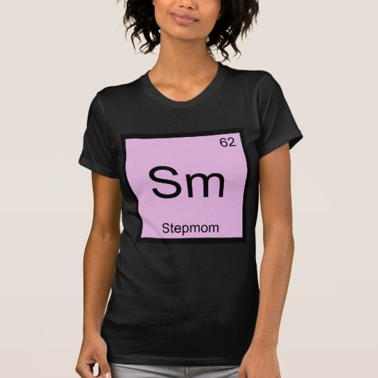 Sm - Stiefmoeder Grappig Chemie Element Symbool T- T-shirt (Voorkant)