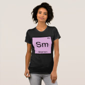 Sm - Stiefmoeder Grappig Chemie Element Symbool T- T-shirt (Voorkant volledig)