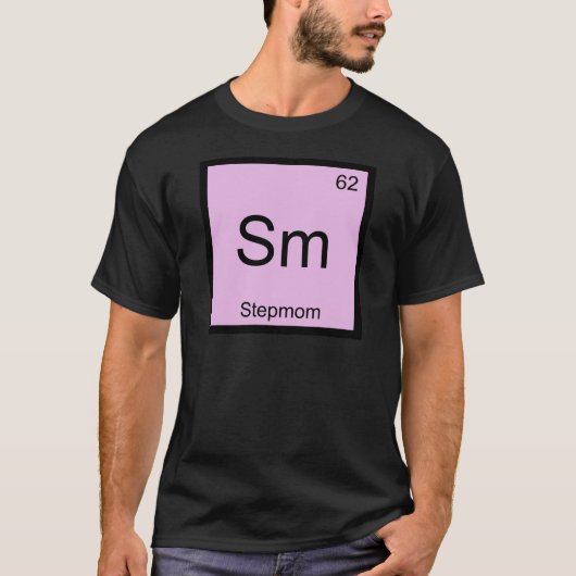 Sm - Stiefmoeder Grappig Chemie Element Symbool T- T-shirt (Voorkant)