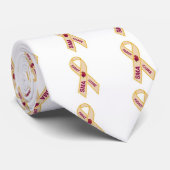 SMA Awareness Ribbon Stropdas (Opgerold)
