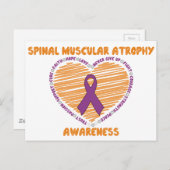 SMA Heart & Ribbon Briefkaart (Voorkant / Achterkant)